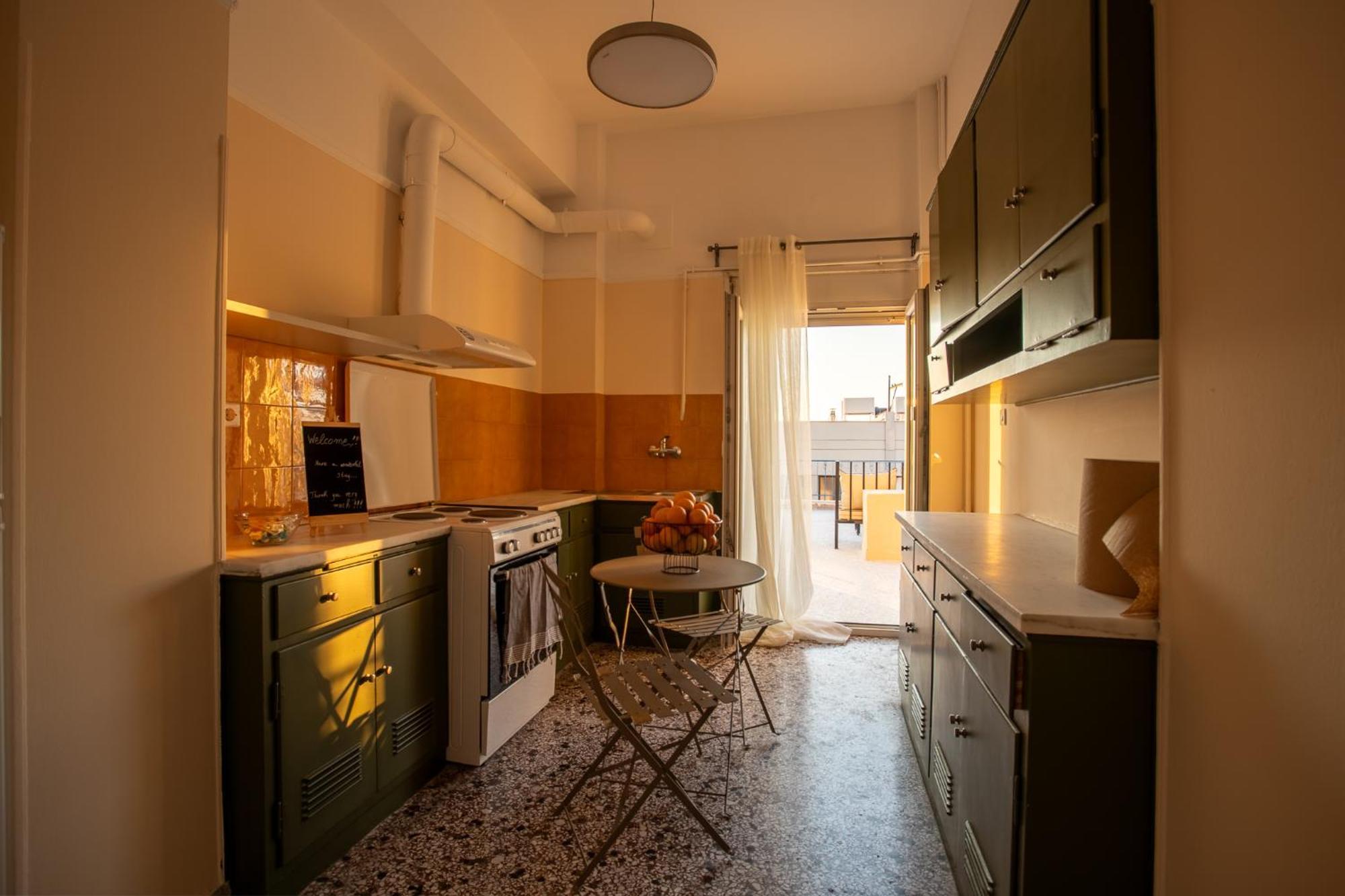 Central Mytilene City-View Apartment For 7 Exterior photo